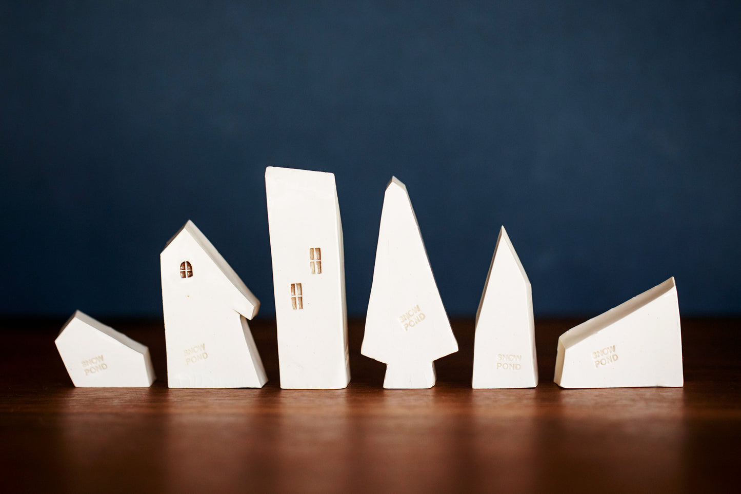 Rainbow Holiday Village of Small Clay Houses and Tree
