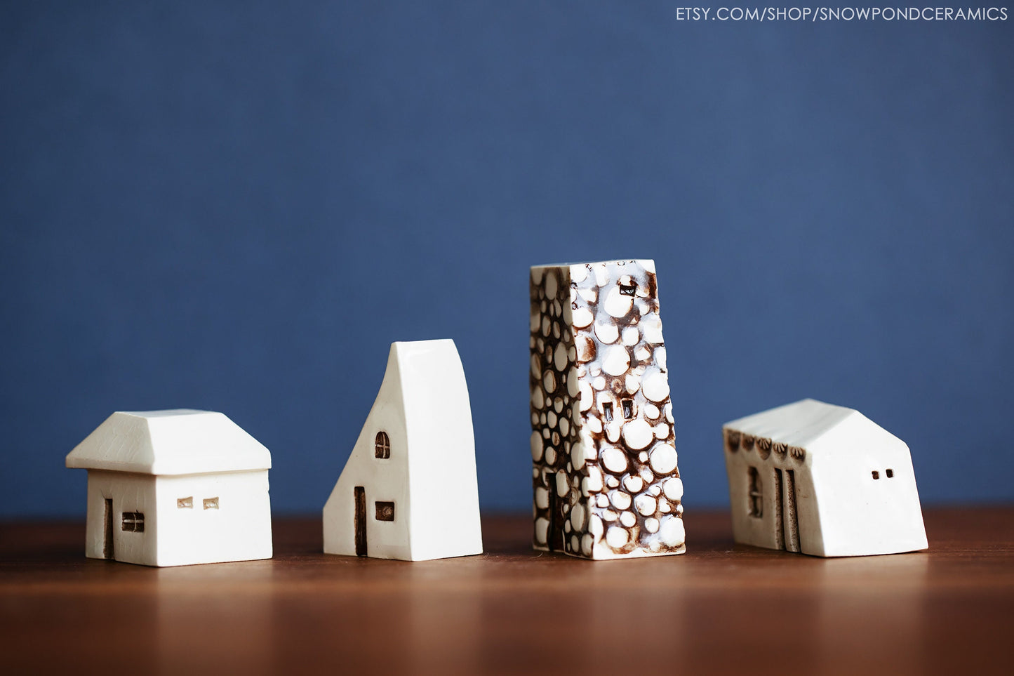 Old World Style Amsterdam Ceramic Miniature Houses Village - Mother's Day Present