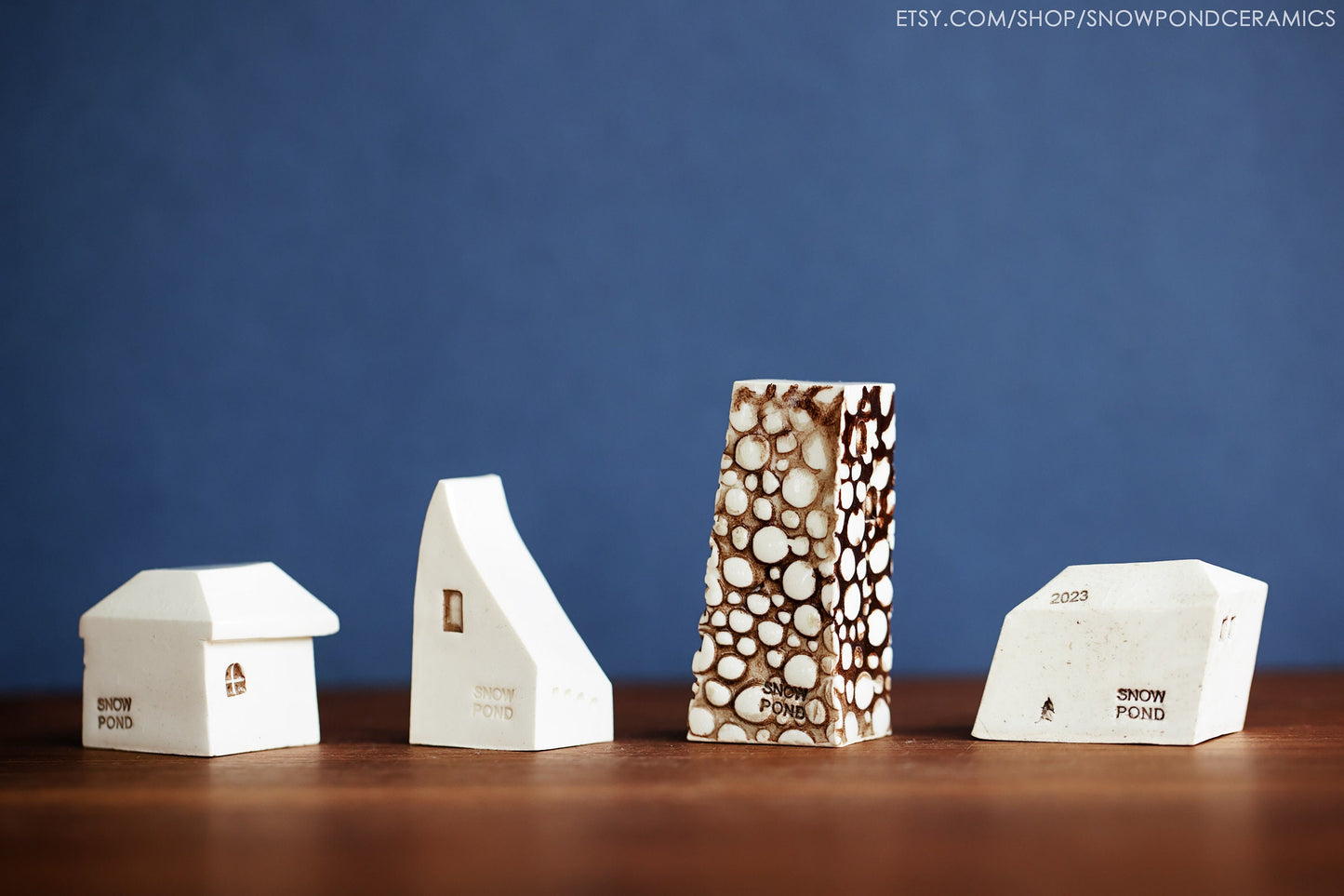 Old World Style Amsterdam Ceramic Miniature Houses Village - Mother's Day Present