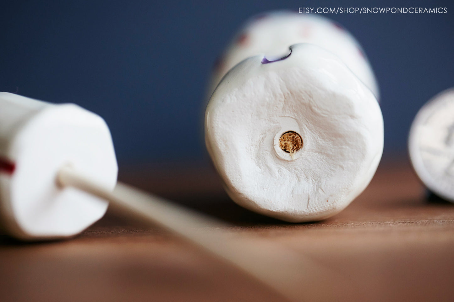 White Ceramic Mushroom Houses - Fairy Garden Fungi Decor
