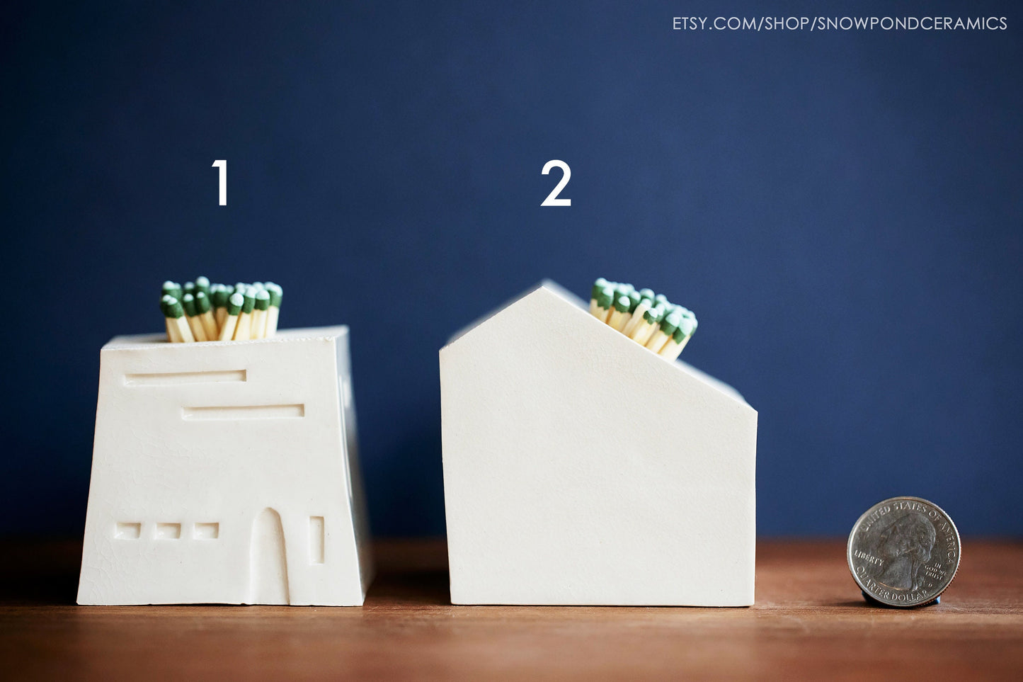 Small Ceramic House Match Striker - Unique Housewarming Gift / Candle Gift / New Home Present