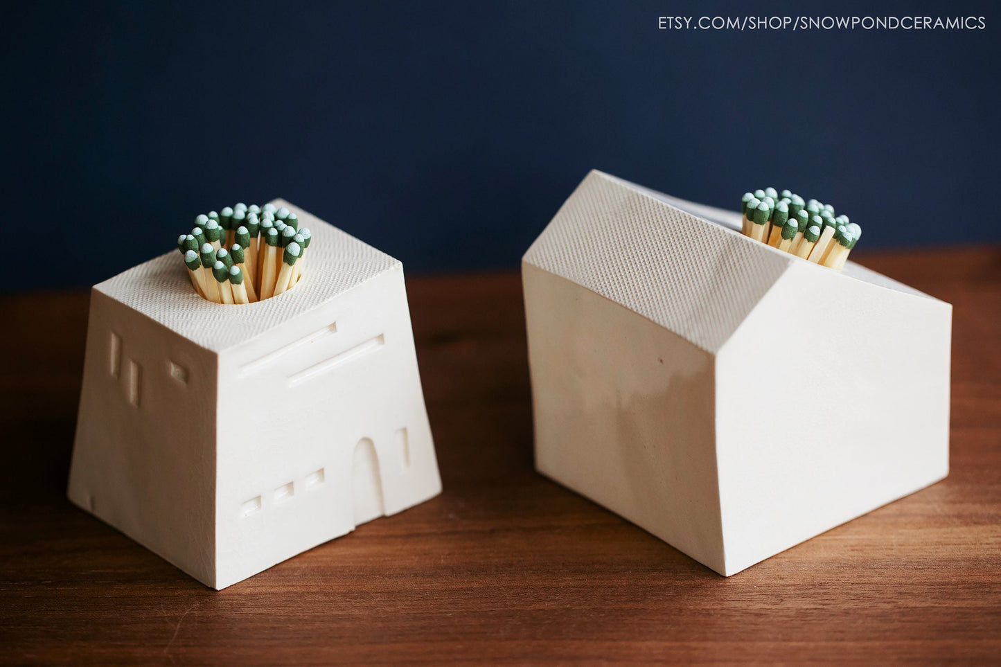 Small Ceramic House Match Striker - Unique Housewarming Gift / Candle Gift / New Home Present