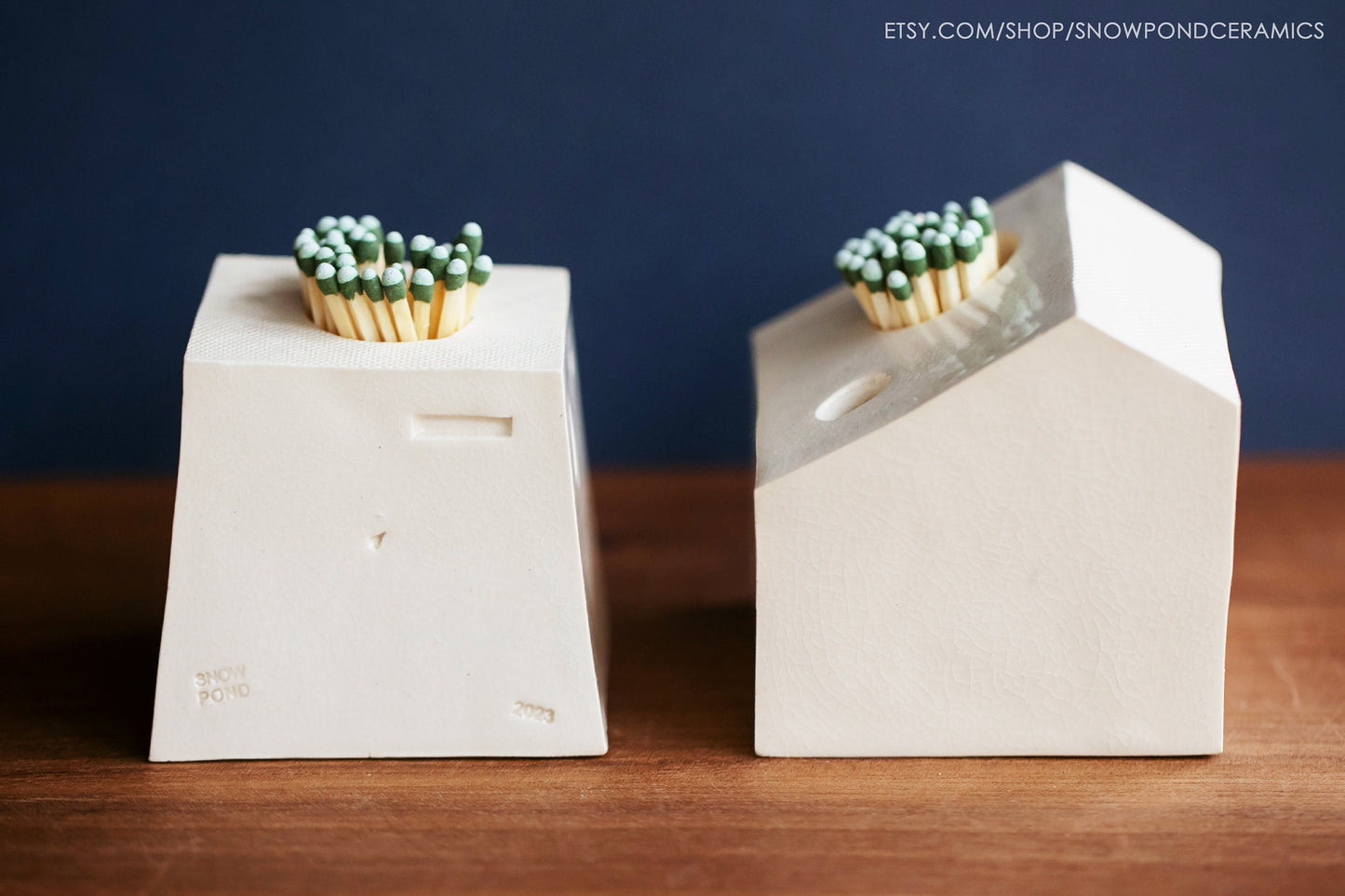 Small Ceramic House Match Striker - Unique Housewarming Gift / Candle Gift / New Home Present