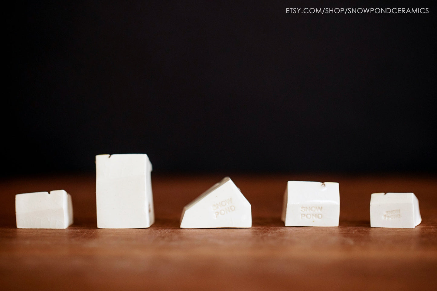White Ceramic Sunshine Houses - Get Well Gift / Tiny Present