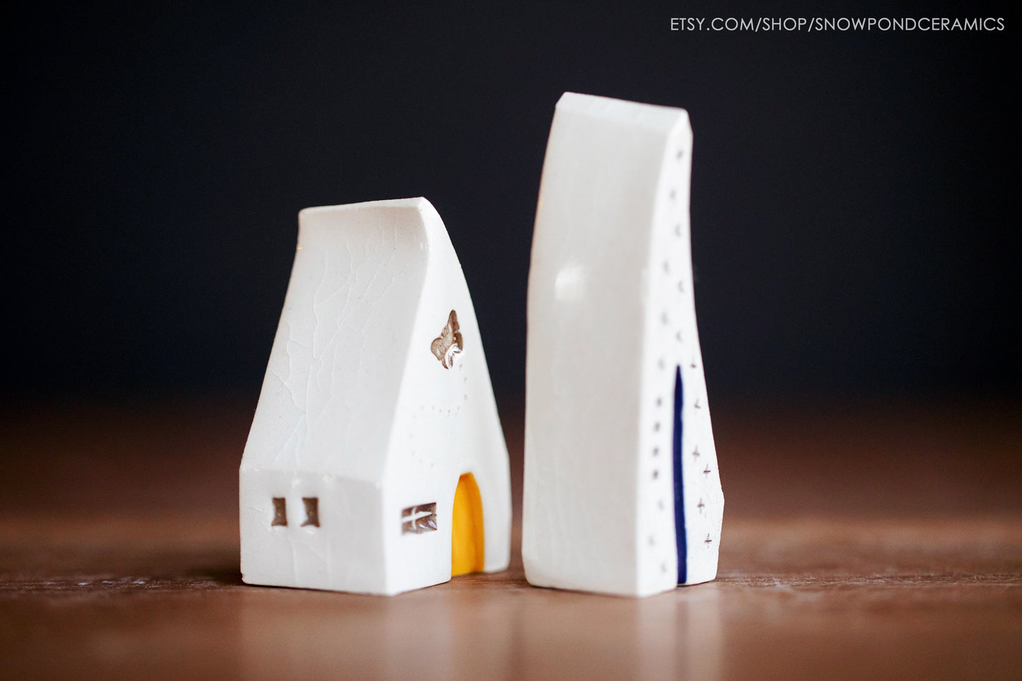 Whimsical Miniature Butterfly House with Stars Village