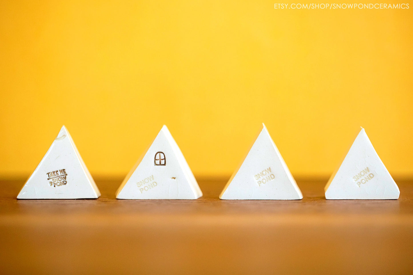 Tiny Porcelain Ceramic Tents - Unique Hikers Camping Gift for Outdoorsy
