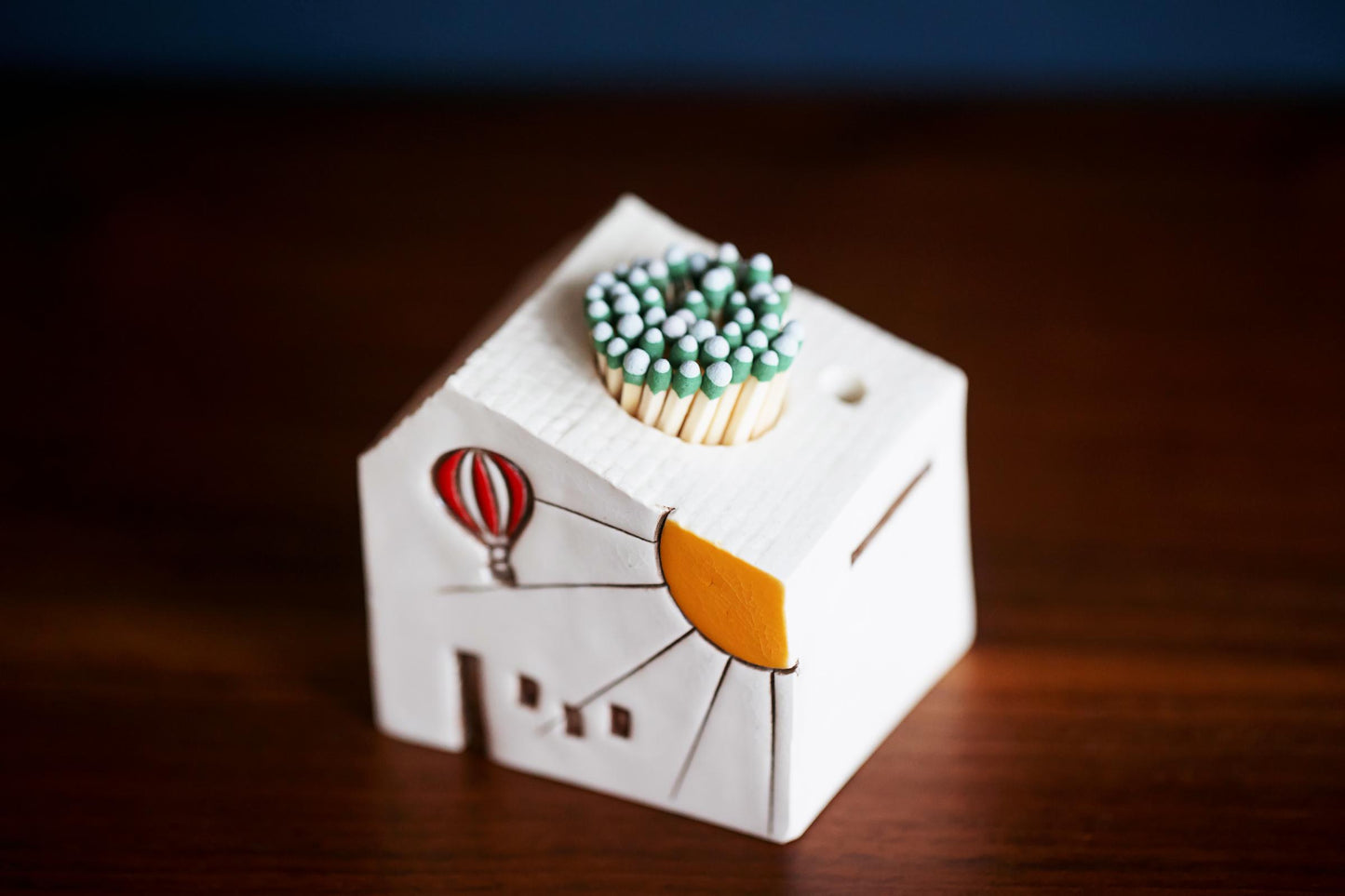 Hot Air Balloon Ceramic Match Striker with Sunshine