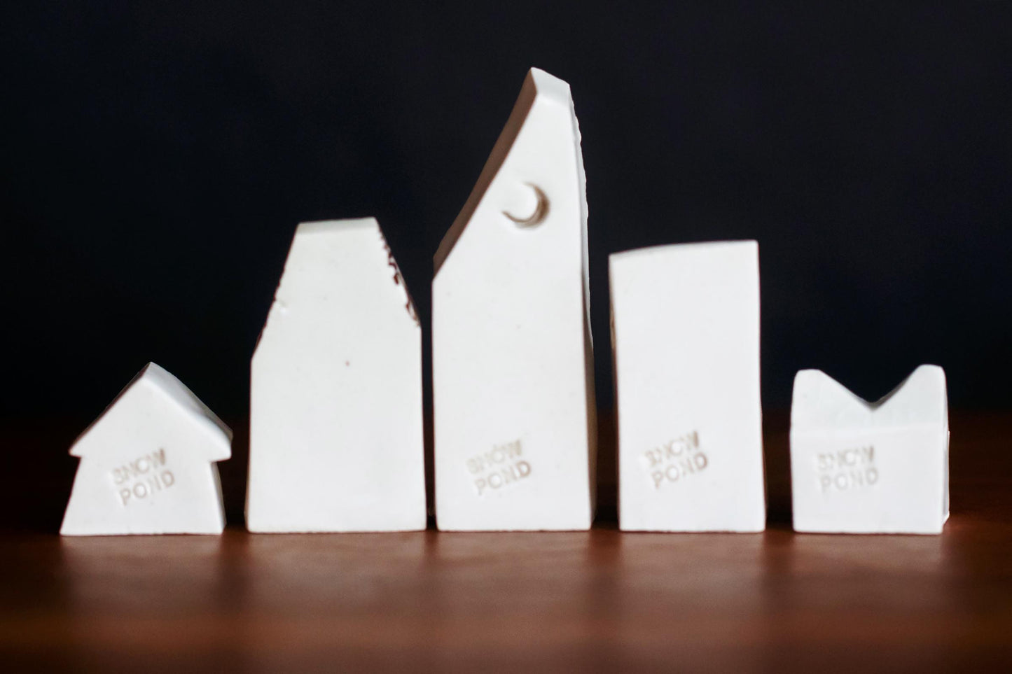 Mini Rainbow Ceramic Houses Village - Mantle Decor