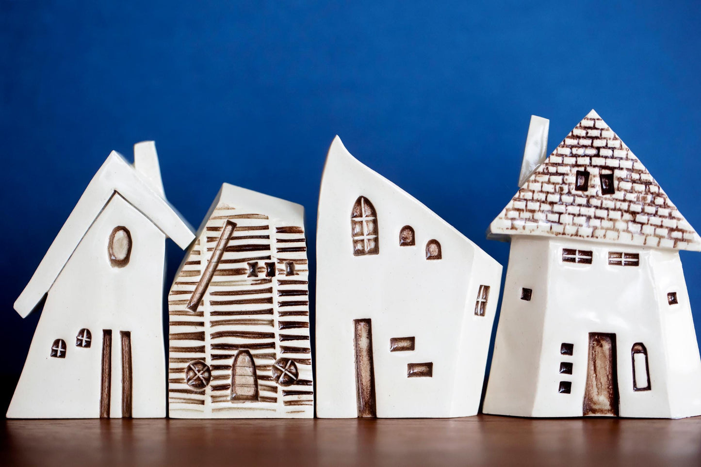 Bruges Style Ceramic Storybook Village of Houses