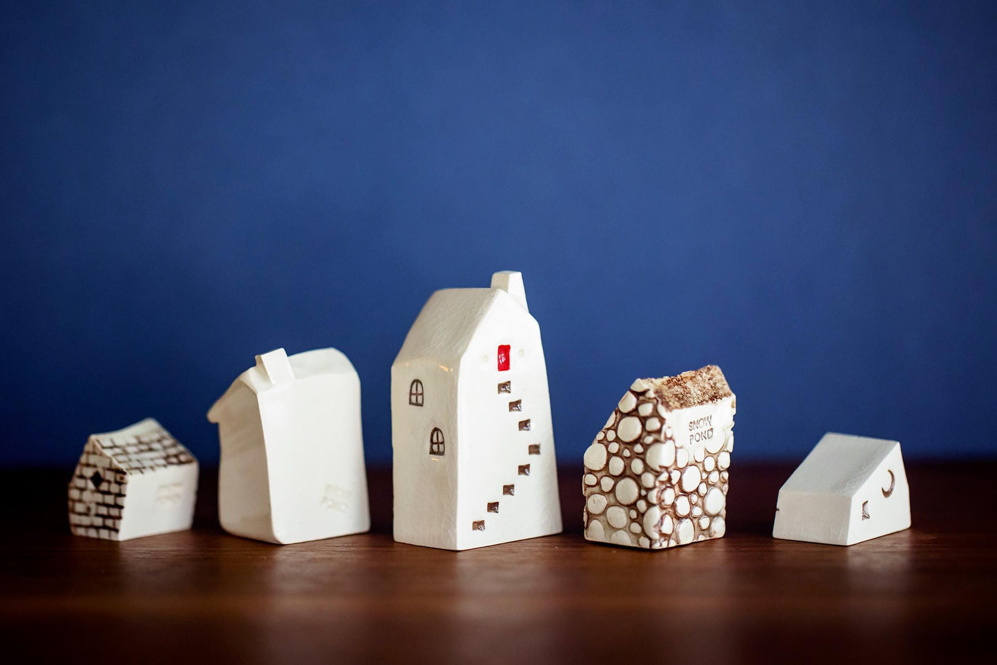 Amsterdam Style White Ceramic Village - Joyful Desk Decor