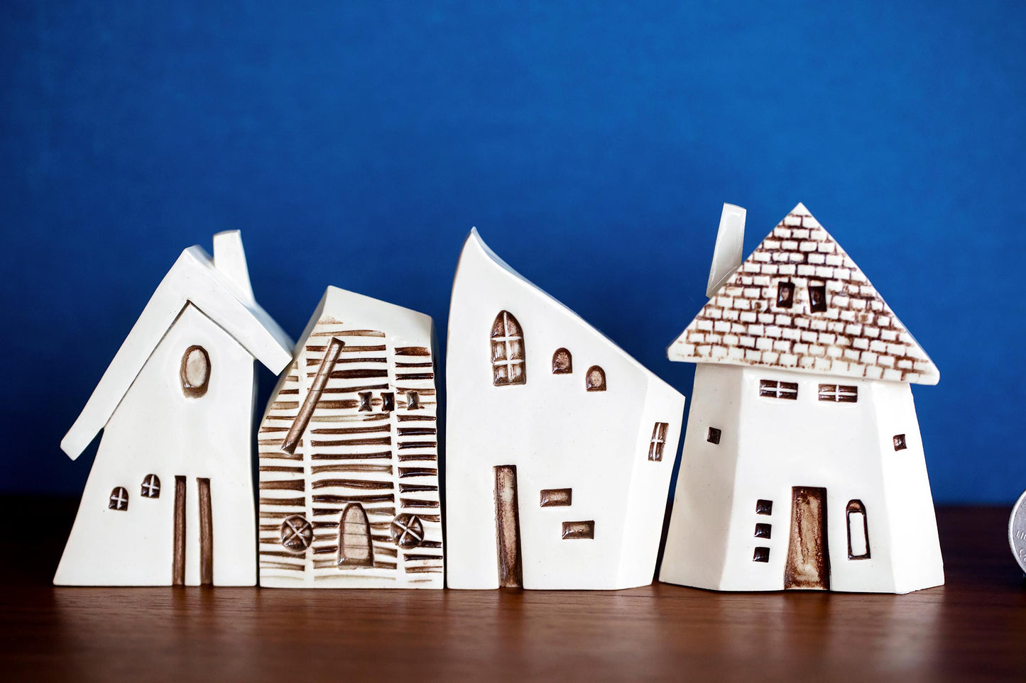 Bruges Style Ceramic Storybook Village of Houses