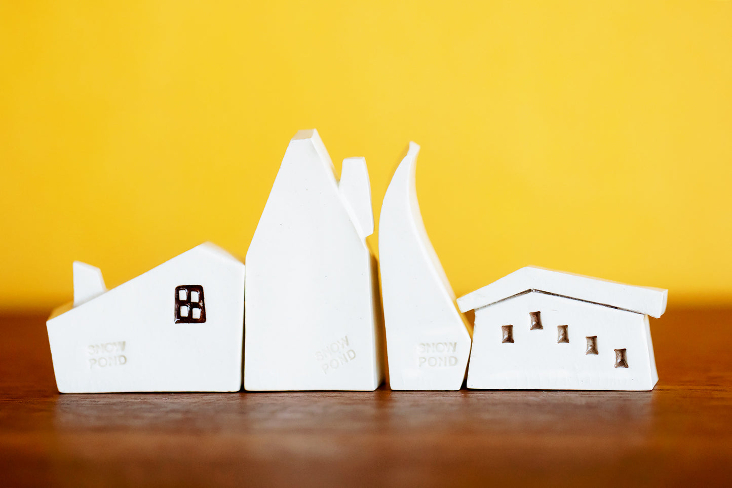 Heart and Star Tiny Ceramic Village