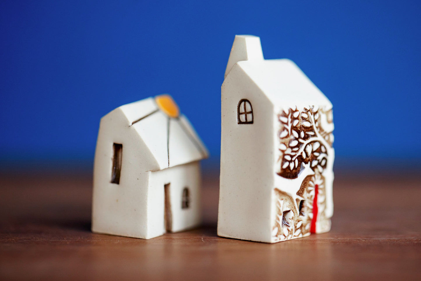 Whimsical Sunshine and Deer Village with Two Cottages