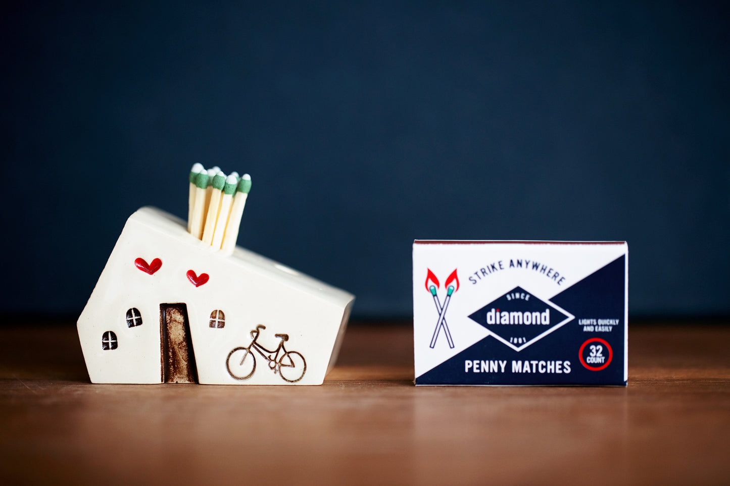 Bicycle White Ceramic Mini Match Striker