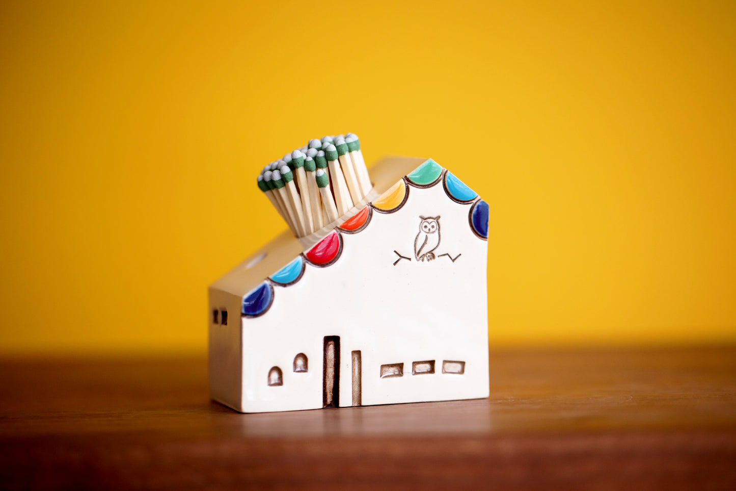 Rainbow Owl Match Striker Cottage