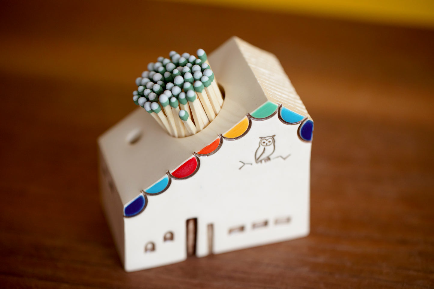 Rainbow Owl Match Striker Cottage