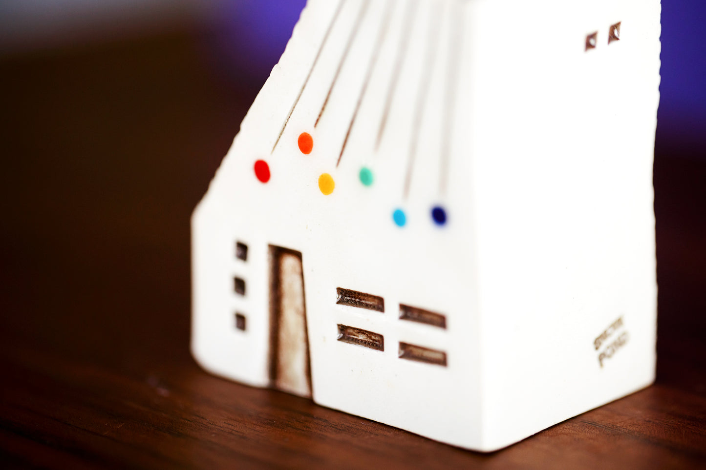 MCM Ceramic House Match Striker with Rainbow