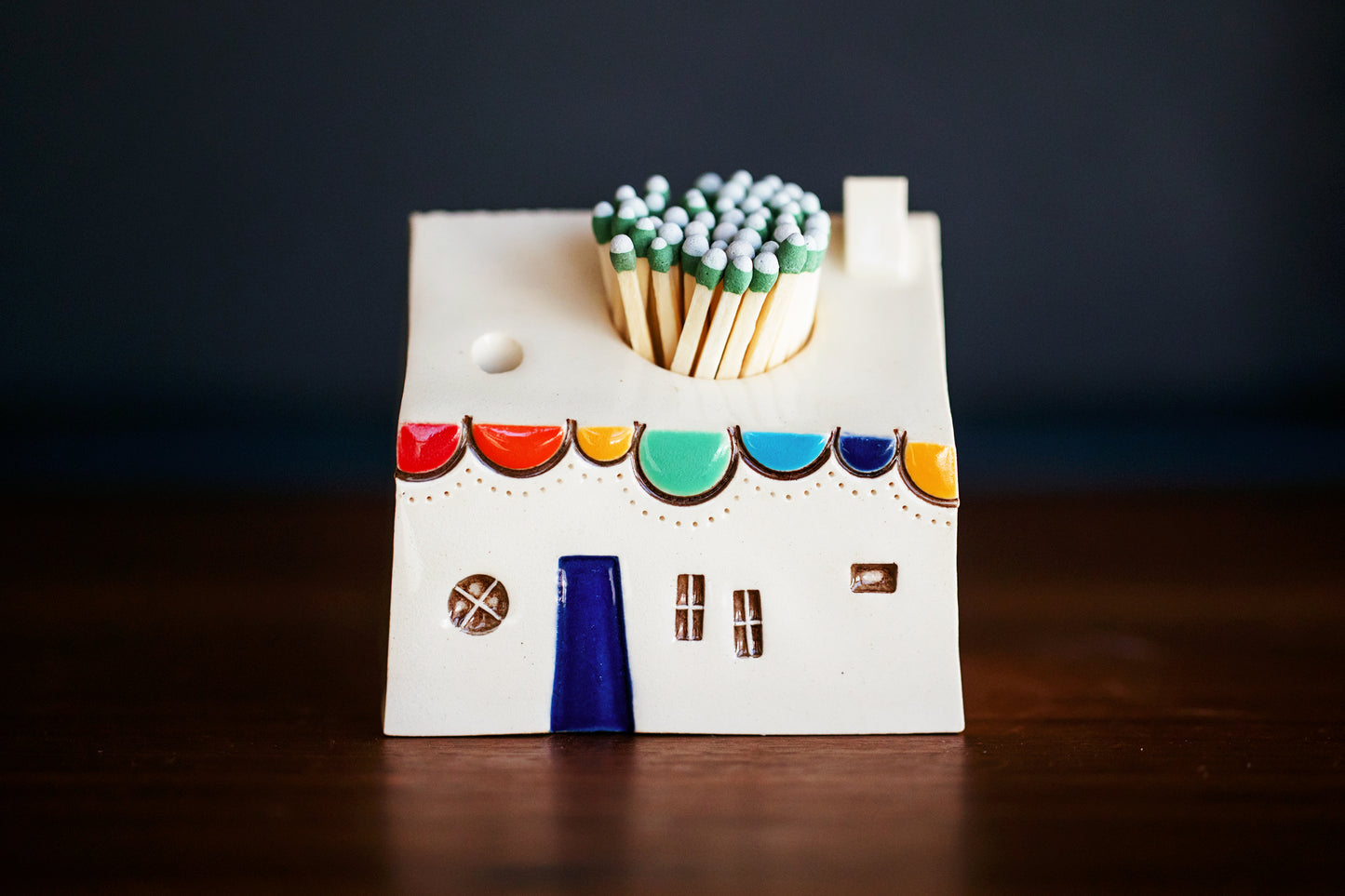 Clay Rainbow Bubble Match Striker Bothy Style House