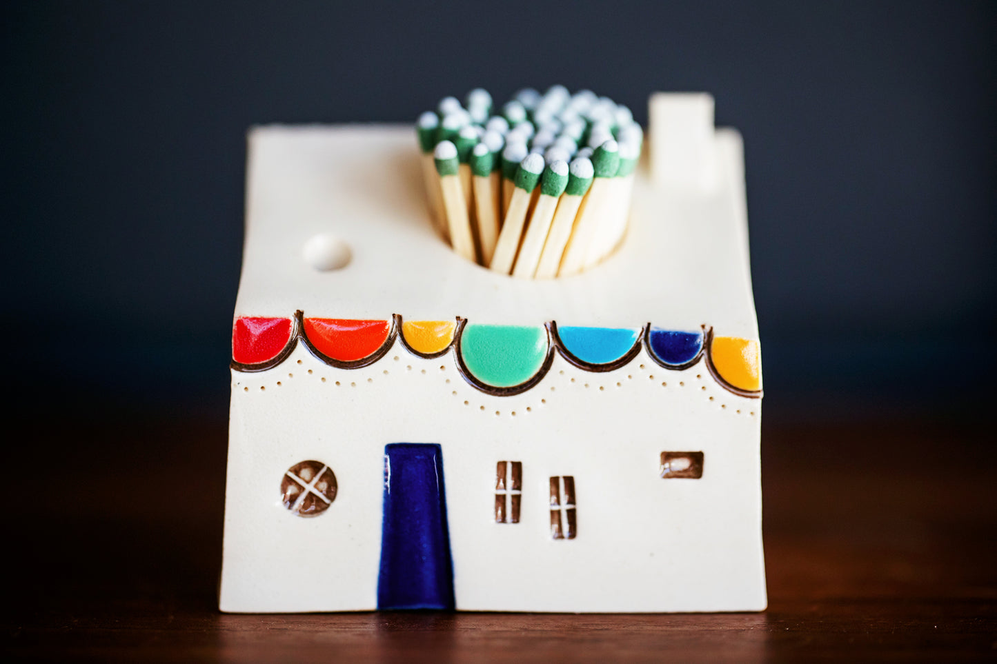 Clay Rainbow Bubble Match Striker Bothy Style House