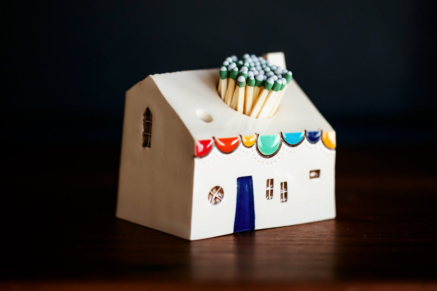 Clay Rainbow Bubble Match Striker Bothy Style House