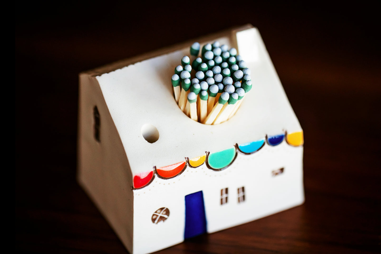 Clay Rainbow Bubble Match Striker Bothy Style House
