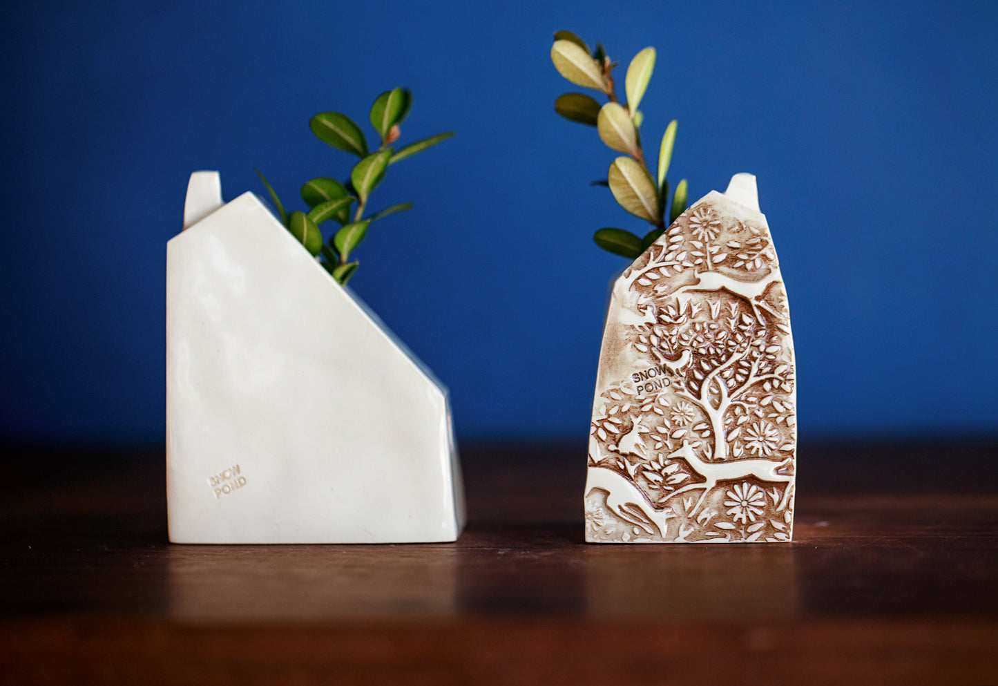 Rainbow Ceramic Bud Propagation Vases with Owl