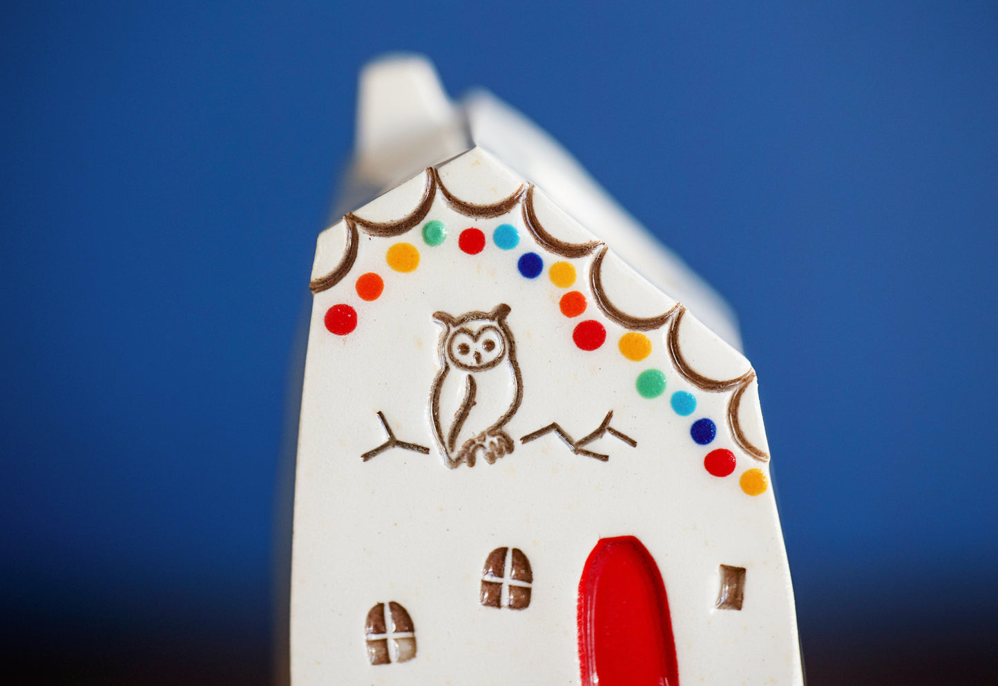 Rainbow Ceramic Bud Propagation Vases with Owl