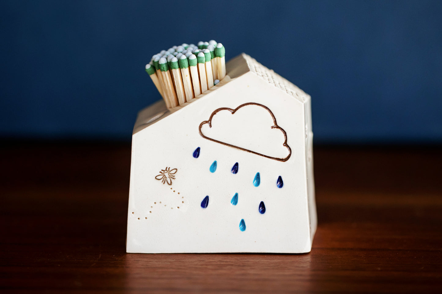 Rainbow Dot Sunshine Ceramic Match Striker Cottage