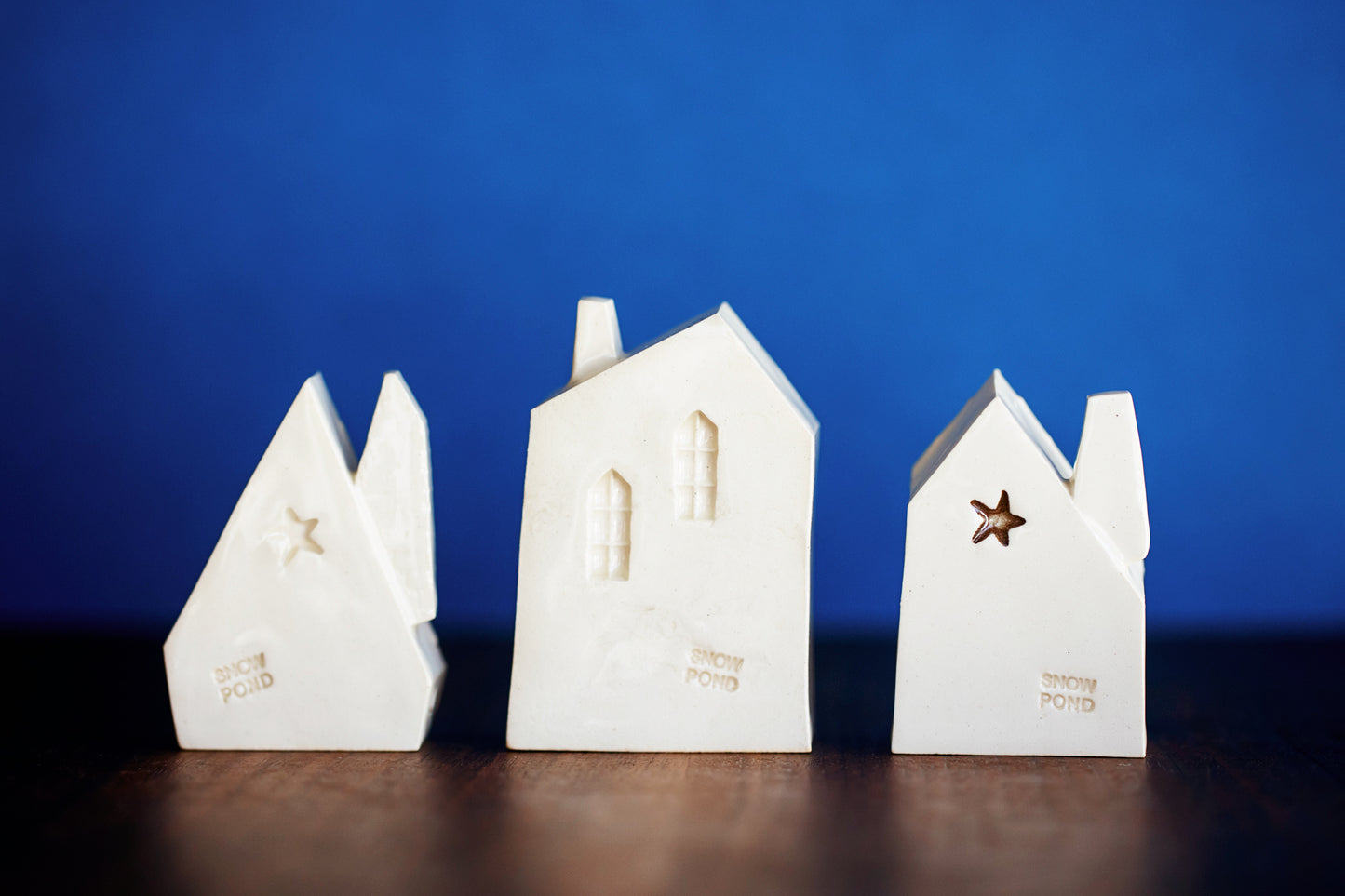 Rainbow Ceramic Houses with Cats in Windows - No Reason Gifts