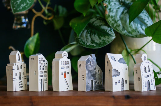 Spooky Halloween Ceramic Houses