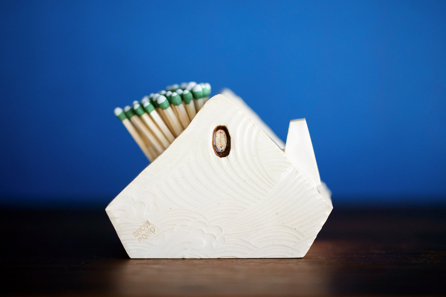 Quirky Rainbow Ceramic Match Striker A-Frame House
