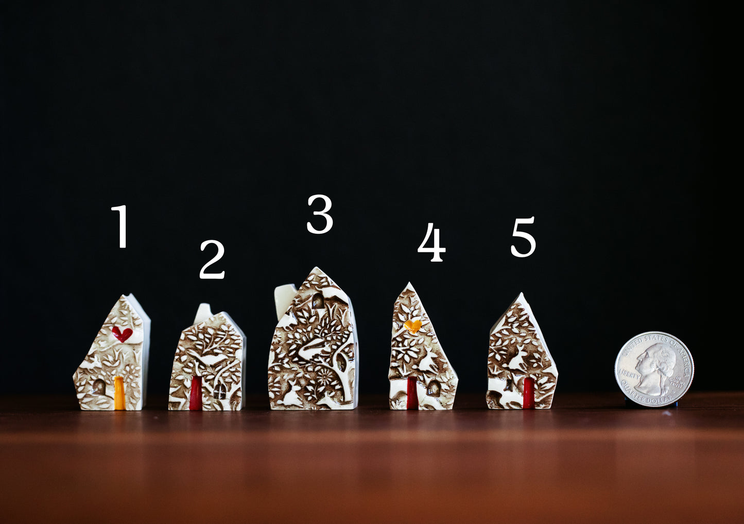 Woodland Ceramic Houses Set - Small