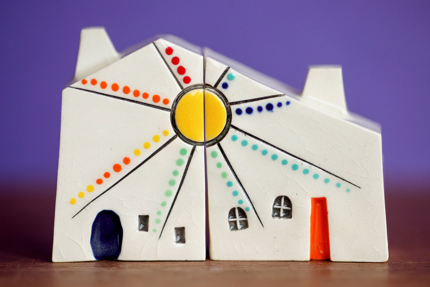 Bestie Ceramic House Set with Sunshine Rainbows