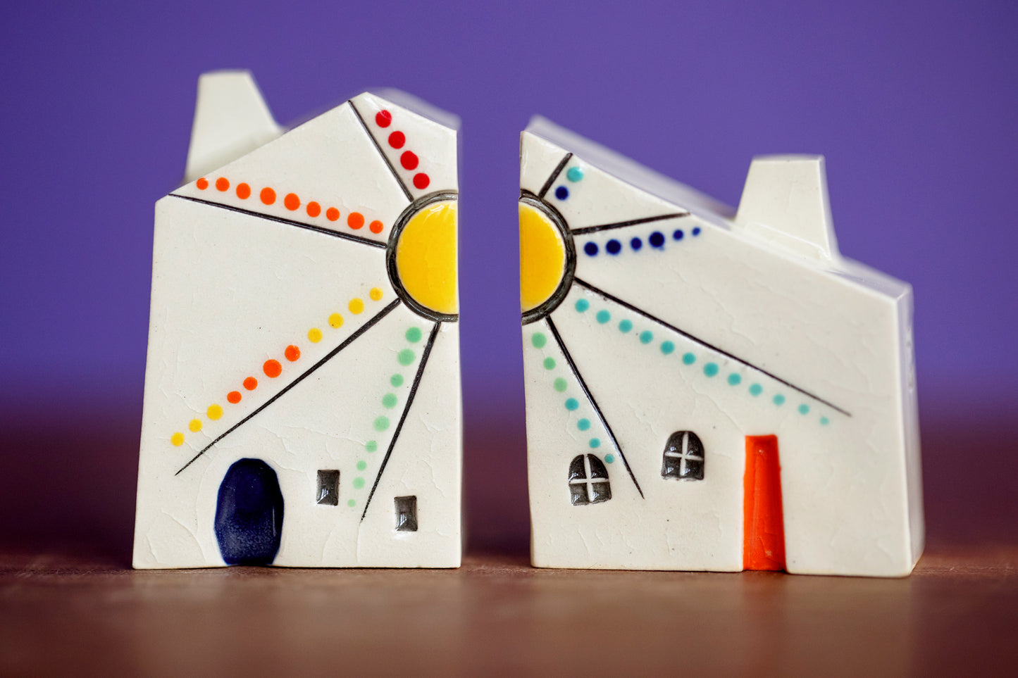 Bestie Ceramic House Set with Sunshine Rainbows