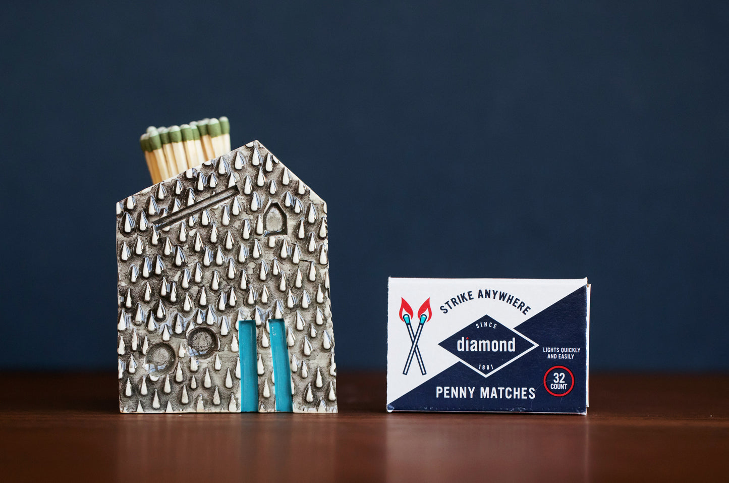 Raindrops Ceramic Match Striker with Waves Pattern