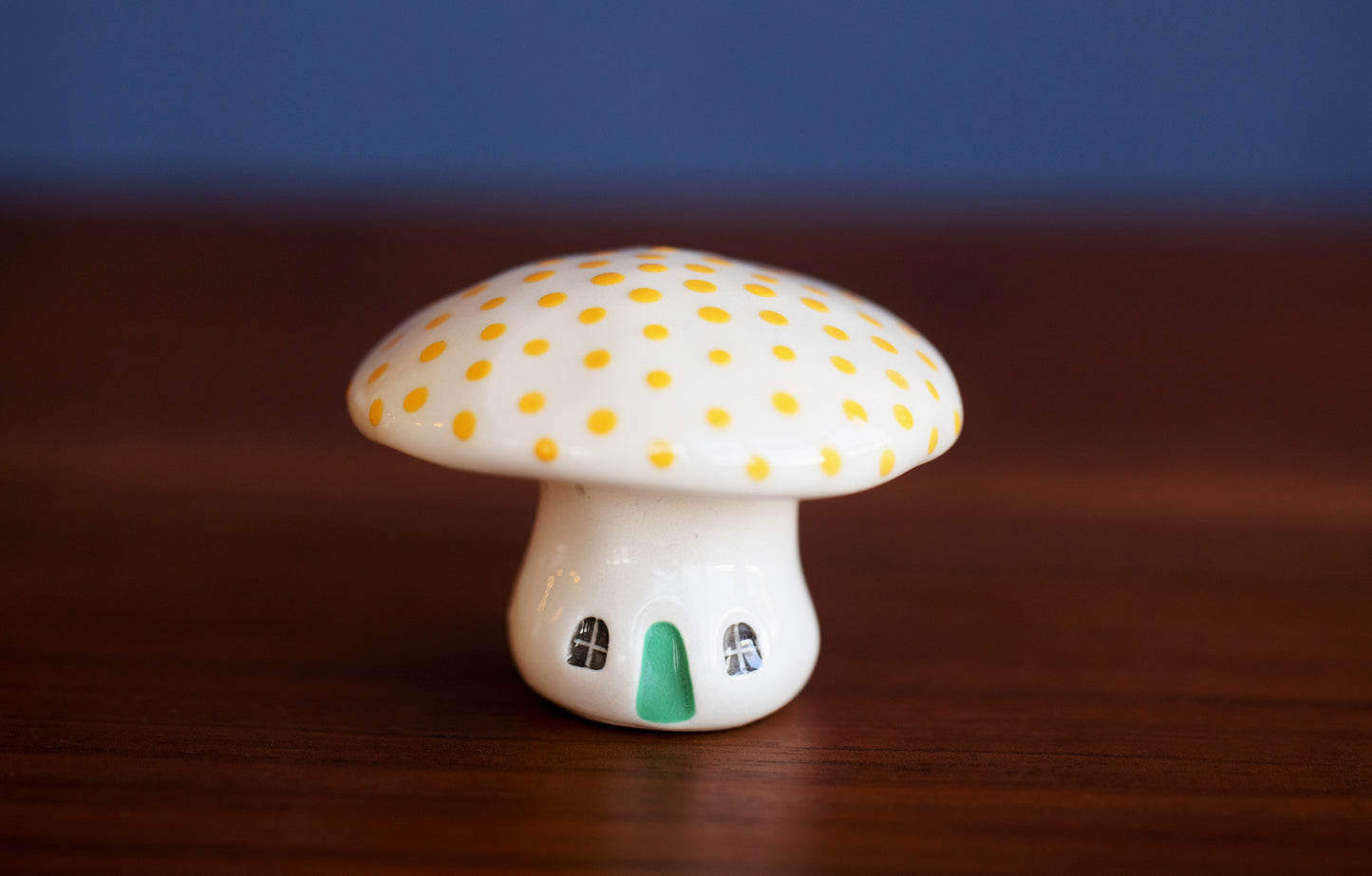 Ceramic House Mushrooms with Dots