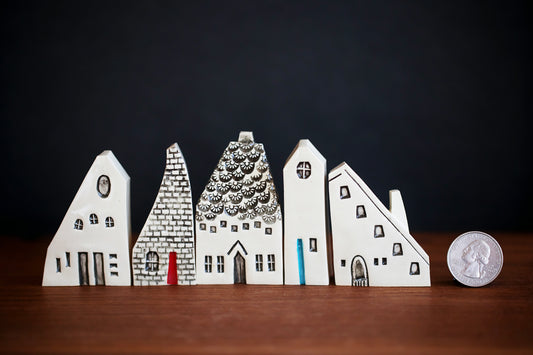 Polish Inspired Ceramic Houses - Graduation Gift