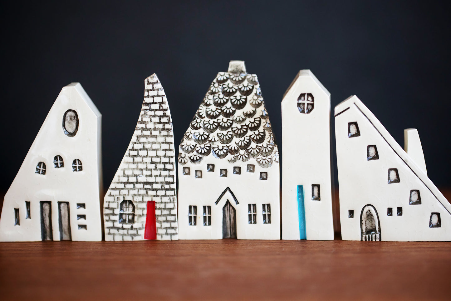 Polish Inspired Ceramic Houses - Graduation Gift