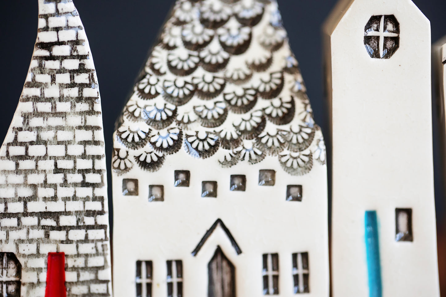 Polish Inspired Ceramic Houses - Graduation Gift