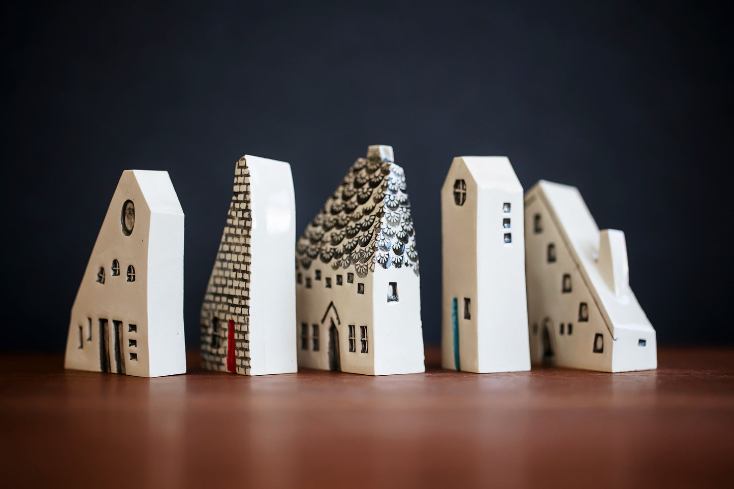 Polish Inspired Ceramic Houses - Graduation Gift