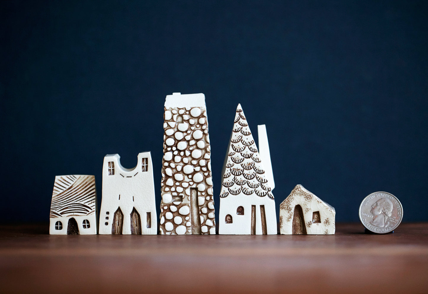 Haunted Village of Miniature Ceramic Houses