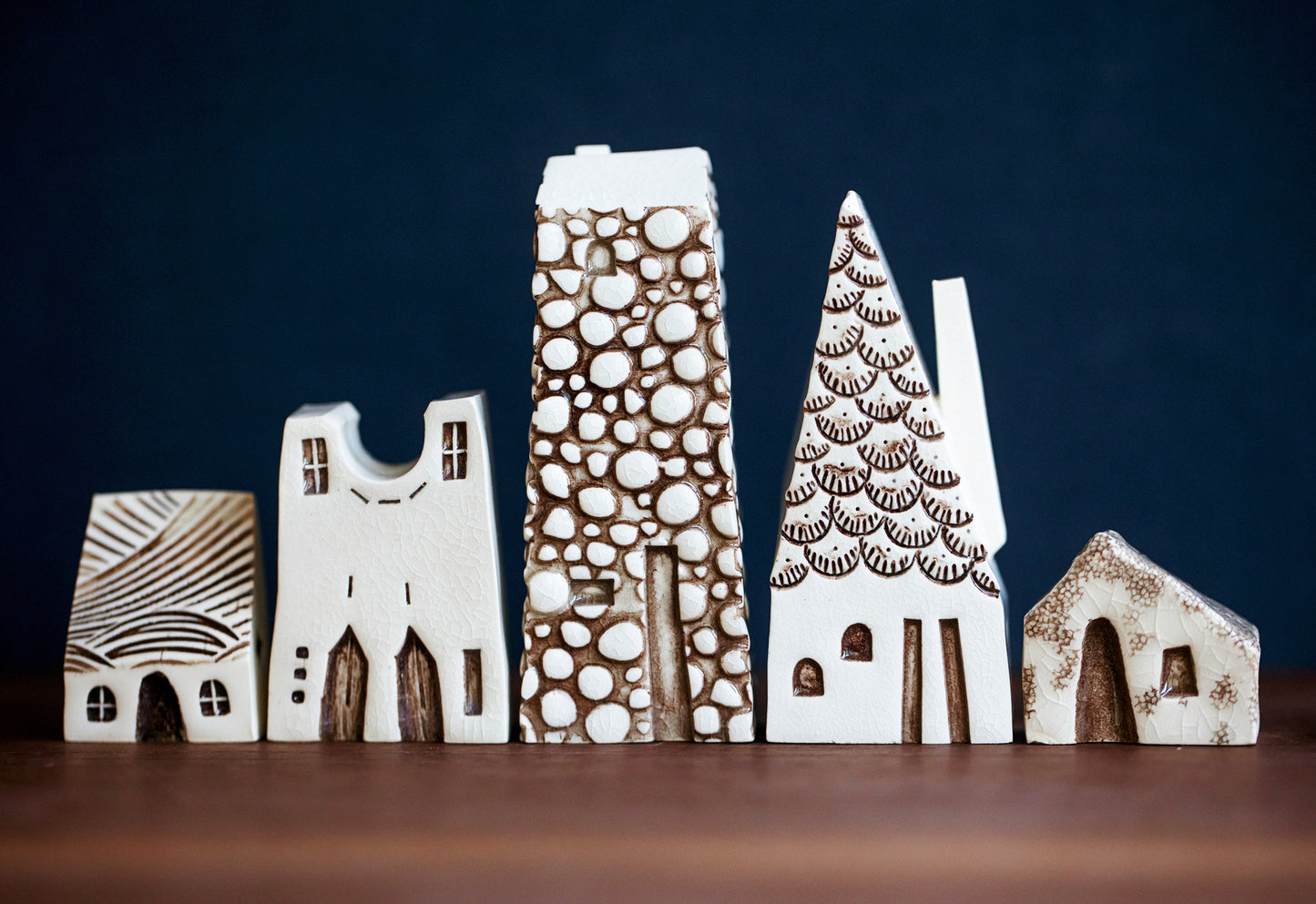 Haunted Village of Miniature Ceramic Houses