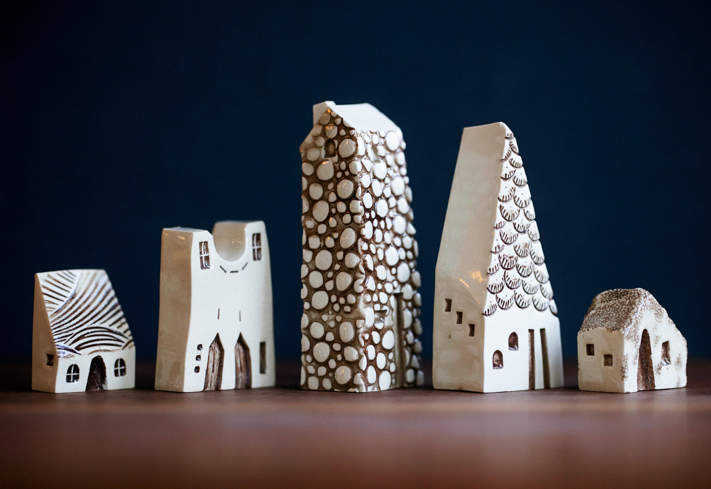 Haunted Village of Miniature Ceramic Houses