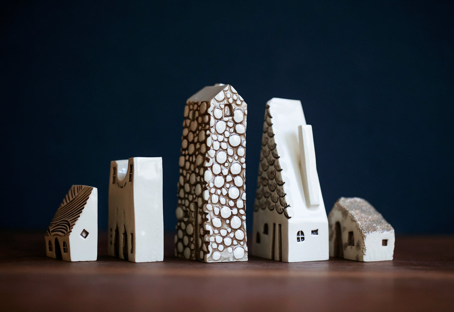 Haunted Village of Miniature Ceramic Houses