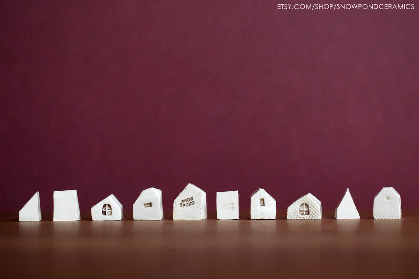 Teeny Tiny Ceramic House Miniatures - Fairy Homes - Tiny Unique Gift / Mini House