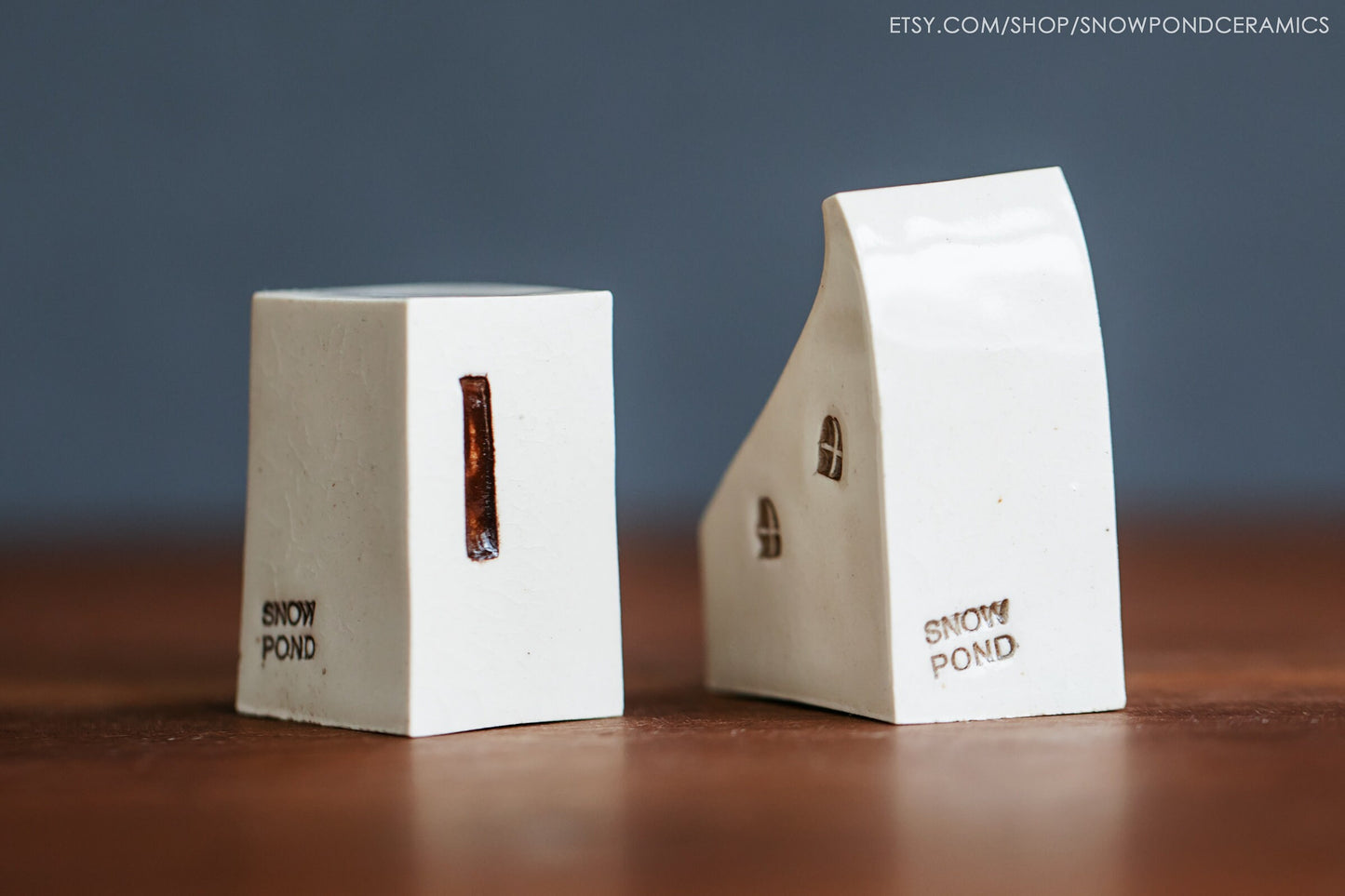 Small Modern Ceramic Houses - Tiny Holiday Gift / Realtor Gift Idea