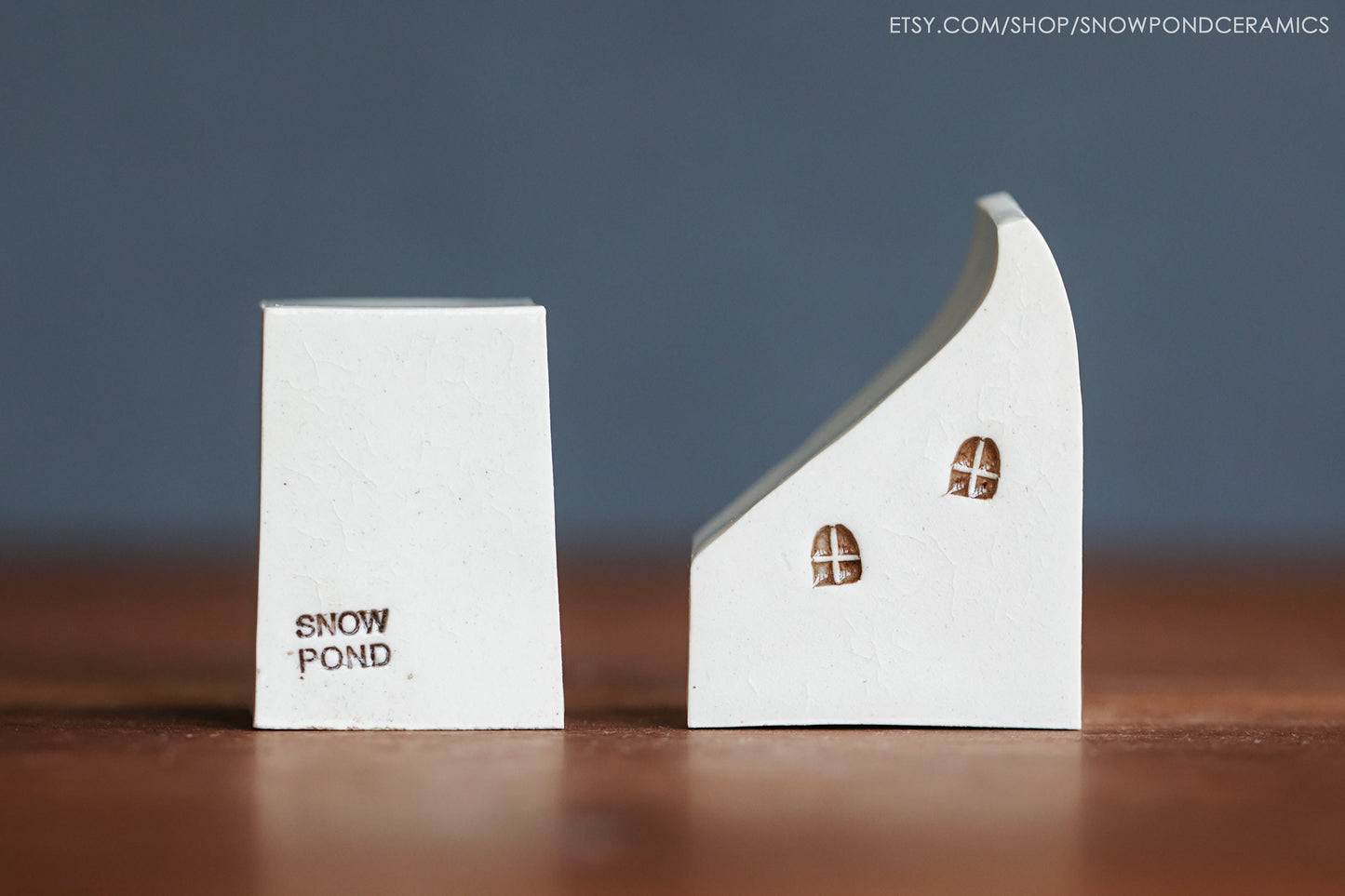 Small Modern Ceramic Houses - Tiny Holiday Gift / Realtor Gift Idea