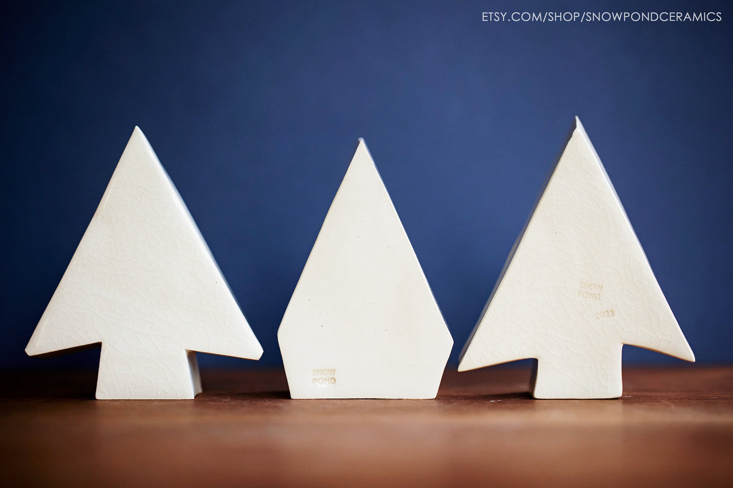 Ceramic Christmas Tree / Treehouses with Polka Dot Lights, Stars, Windows