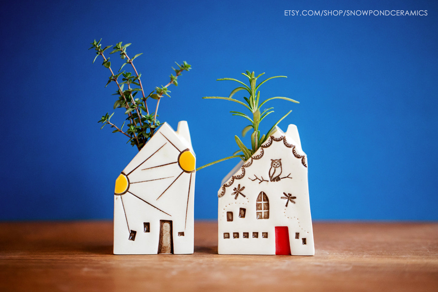 Sunshine Tiny Vase House  - Whimsical Present