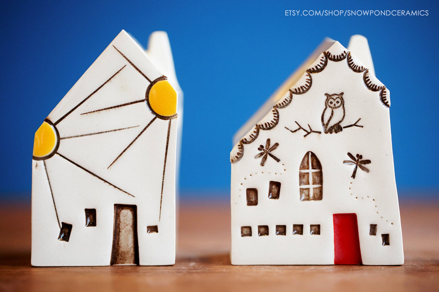 Sunshine Tiny Vase House  - Whimsical Present